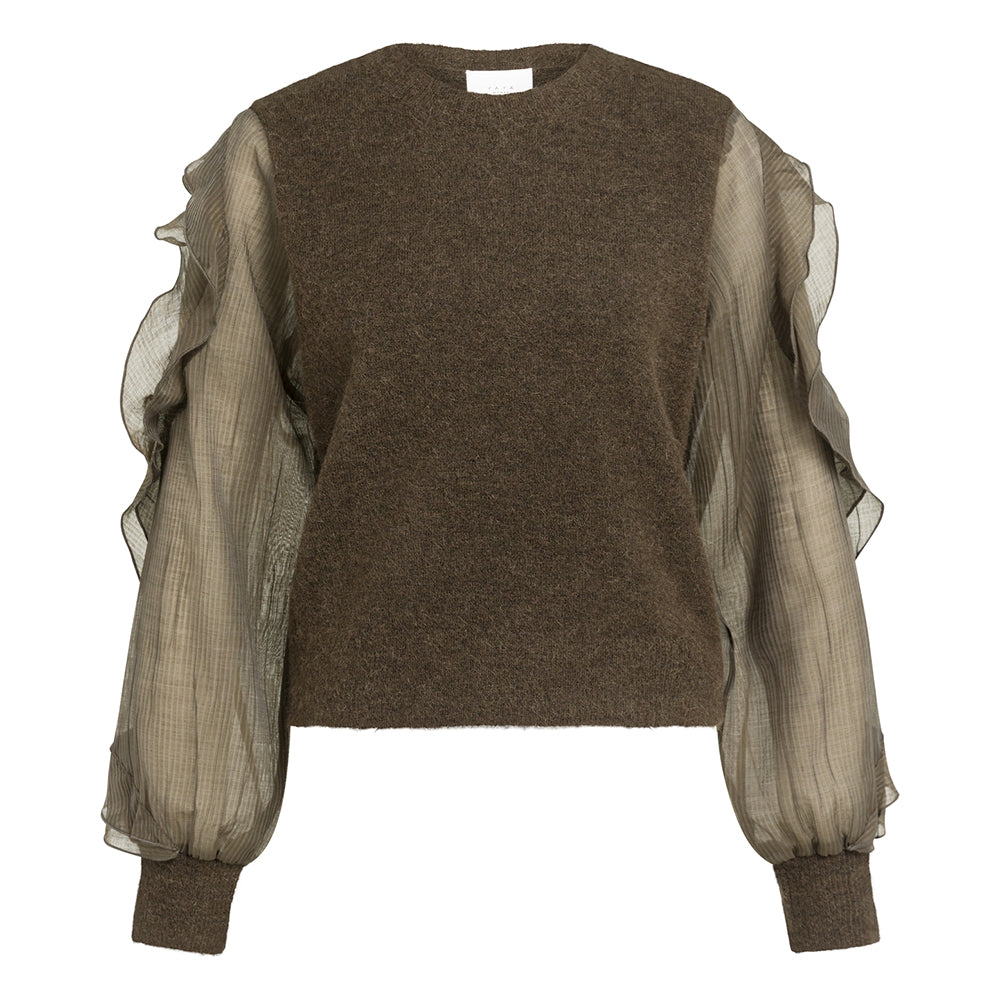 YAYA Rüschenpullover