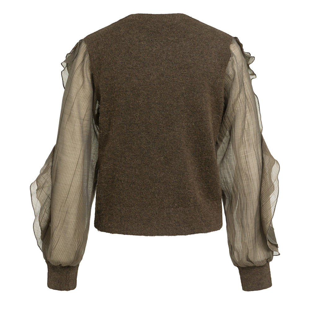 YAYA Rüschenpullover