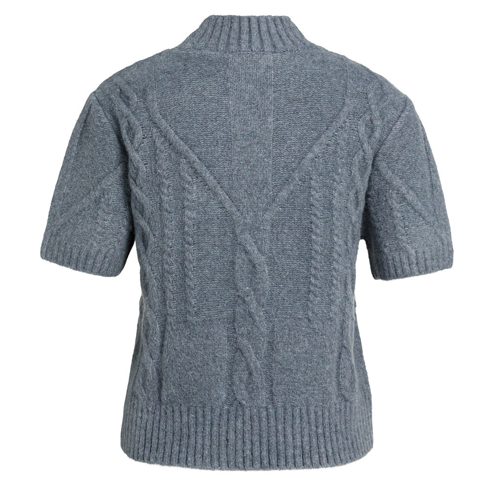 YAYA Pullover mit Zopfmuster