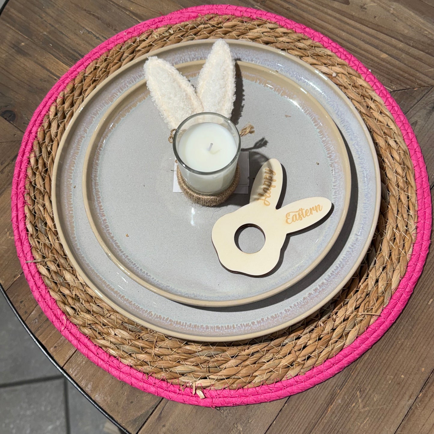 Platzset Jute Pink