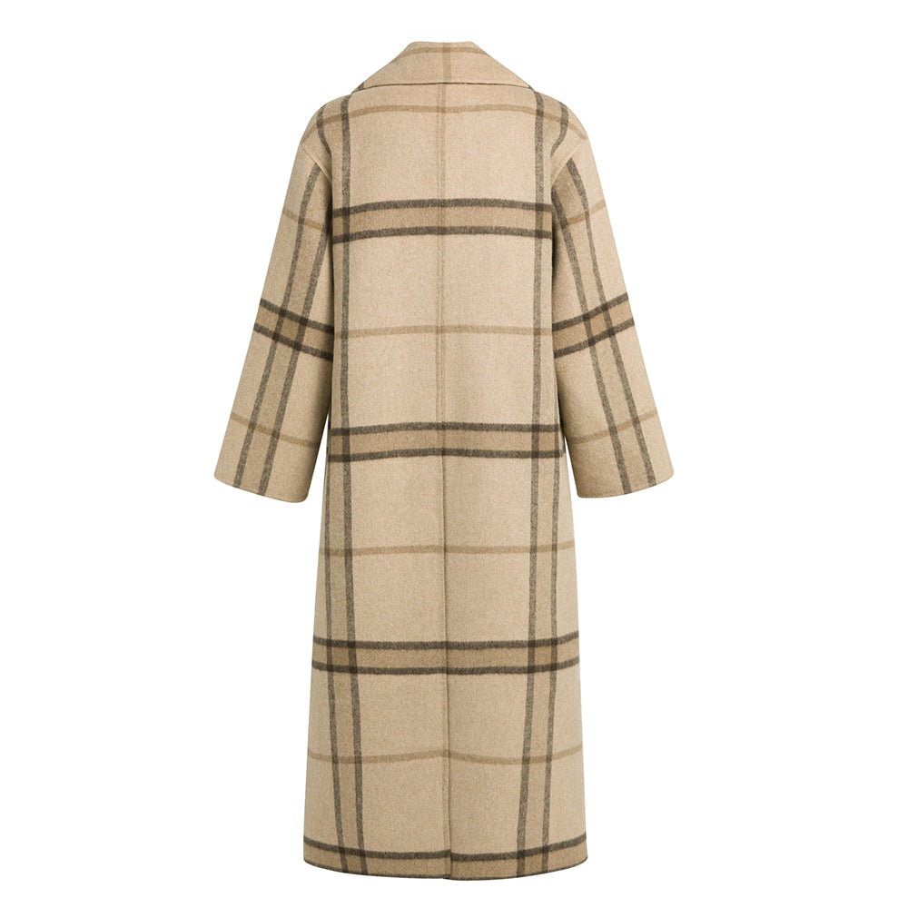YAYA Karierter Oversize-Mantel