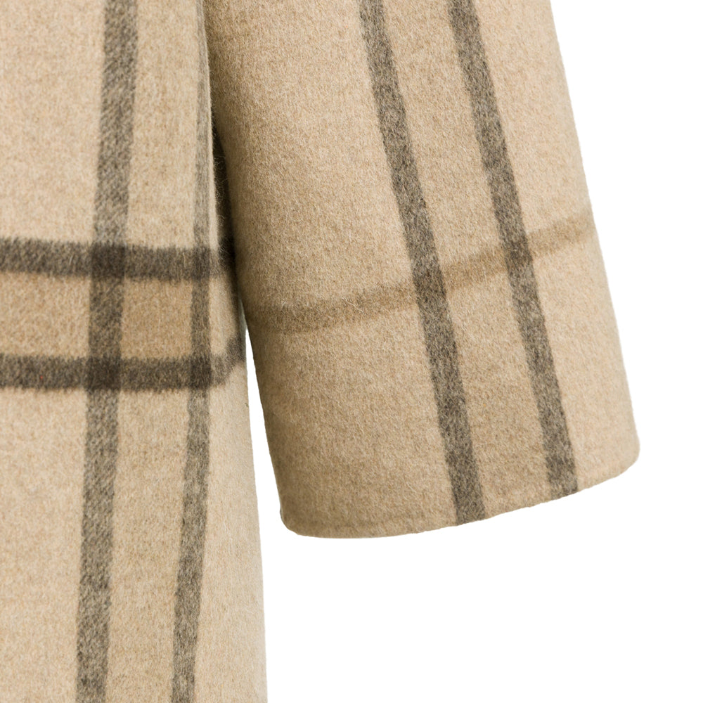 YAYA Karierter Oversize-Mantel
