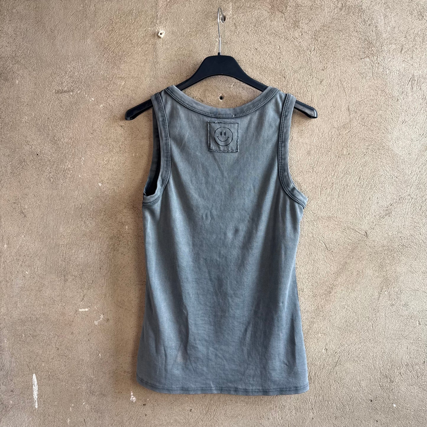Tank Top Smiley Vintage Grau