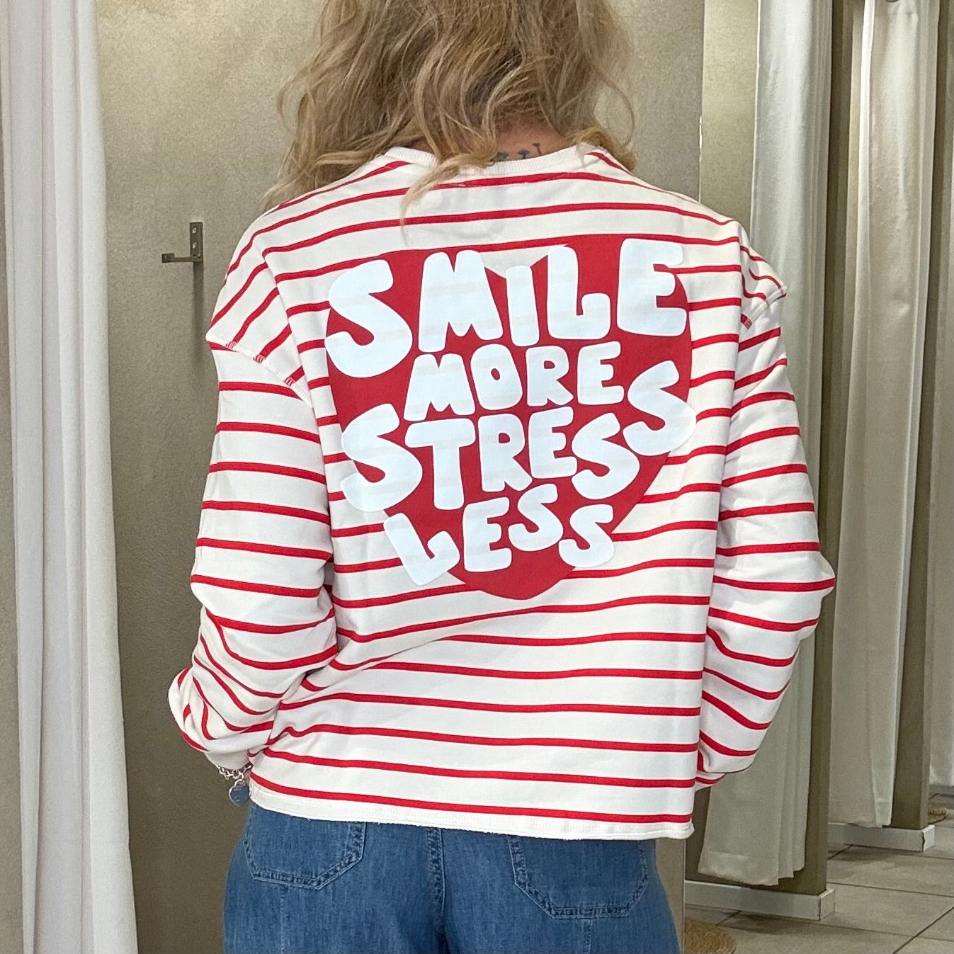 TSP Sweater Smile More Stress Less