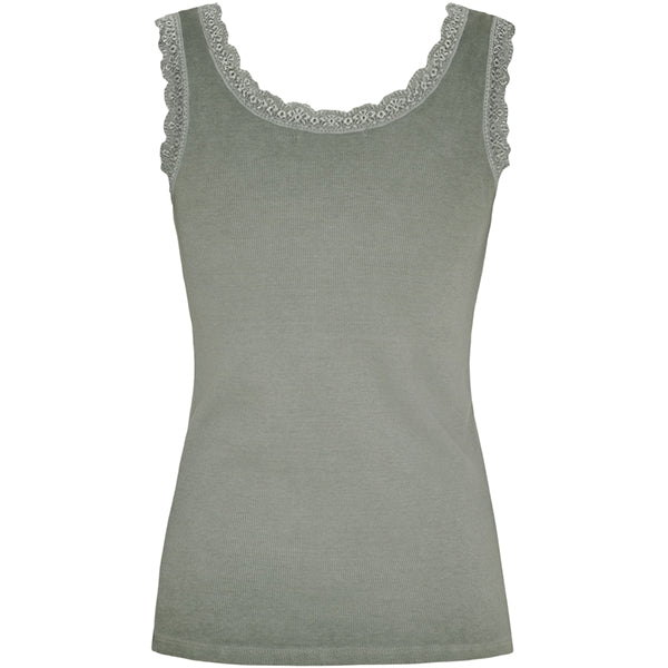 MdcAngeline Spitzentop Oliv