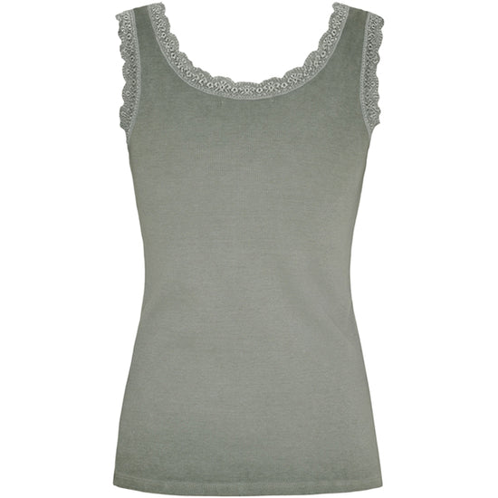 MdcAngeline Spitzentop Oliv