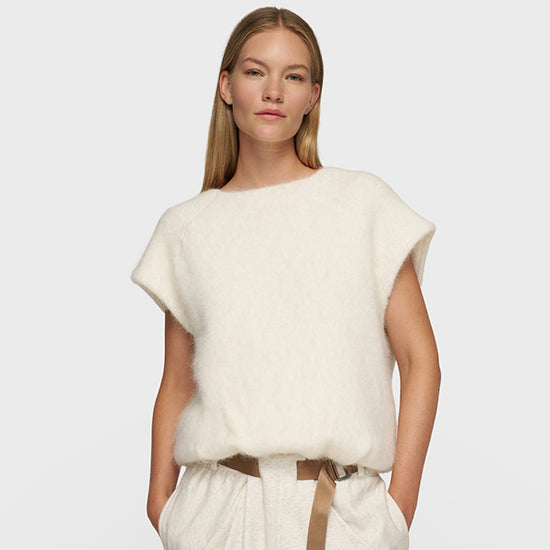 10 Days Balloon Hairy Knit Top