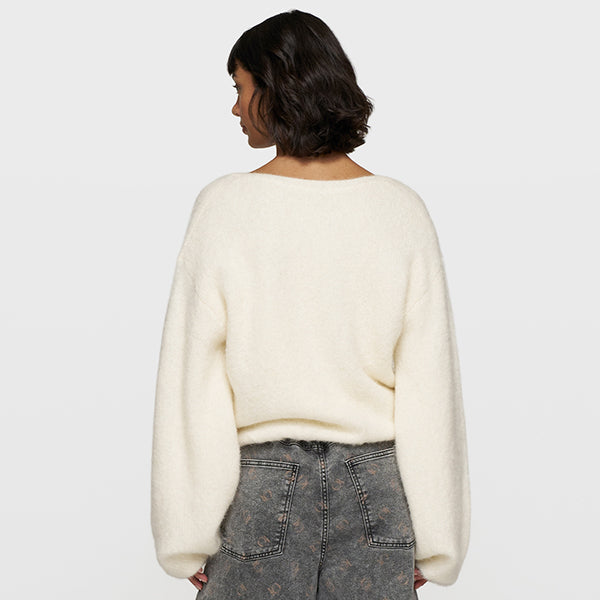 10Days Pleat Hairy Knit Sweater