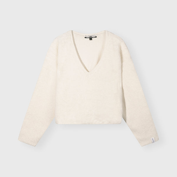 10Days Pleat Hairy Knit Sweater