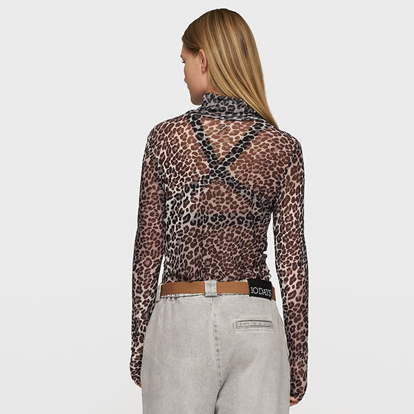 10 Days Mesh Shirt Leopard