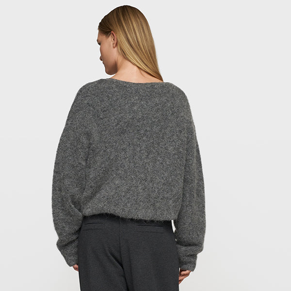10Days pleat hairy knit sweater