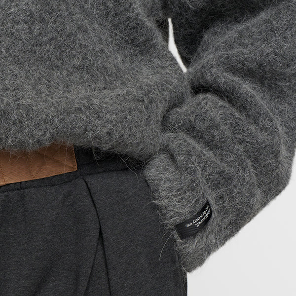 10Days pleat hairy knit sweater