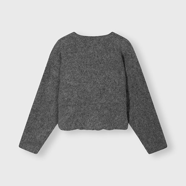 10Days pleat hairy knit sweater