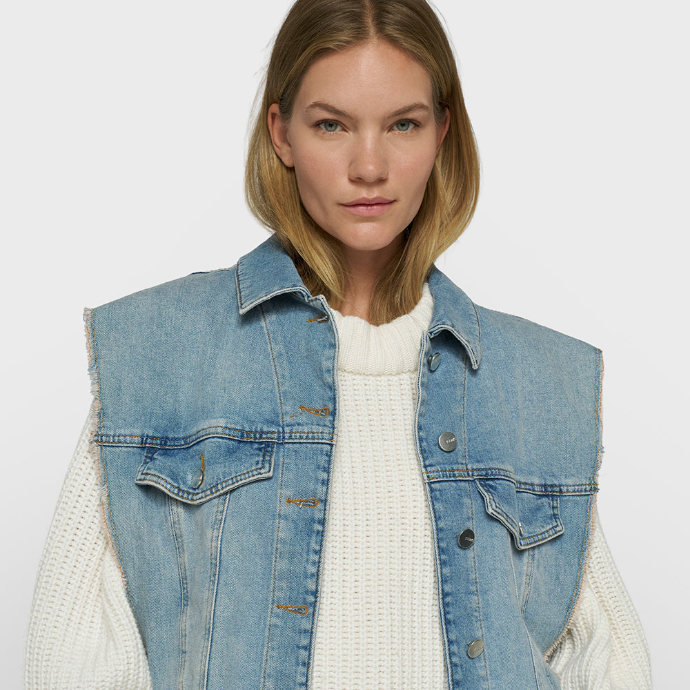 10 Days Cropped Denim Gilet