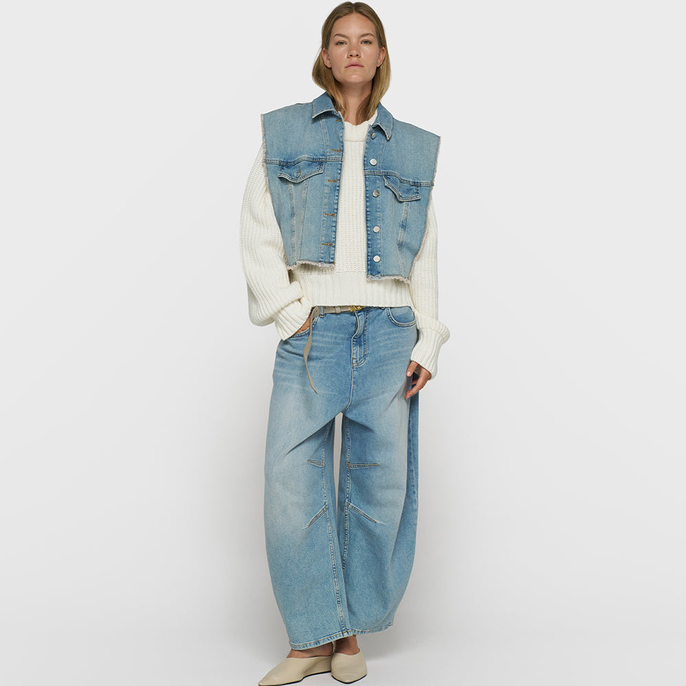 10 Days Cropped Denim Gilet