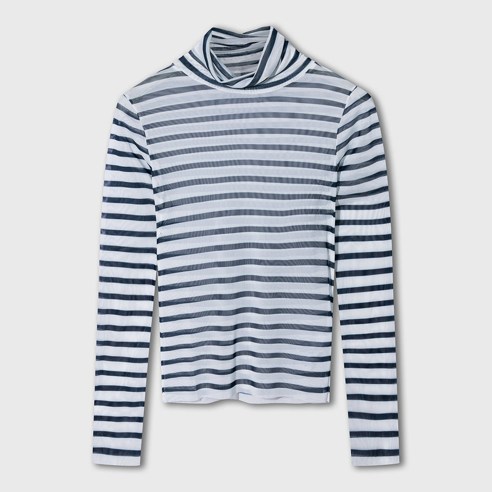 10 Days Mesh Longsleeve Stripes