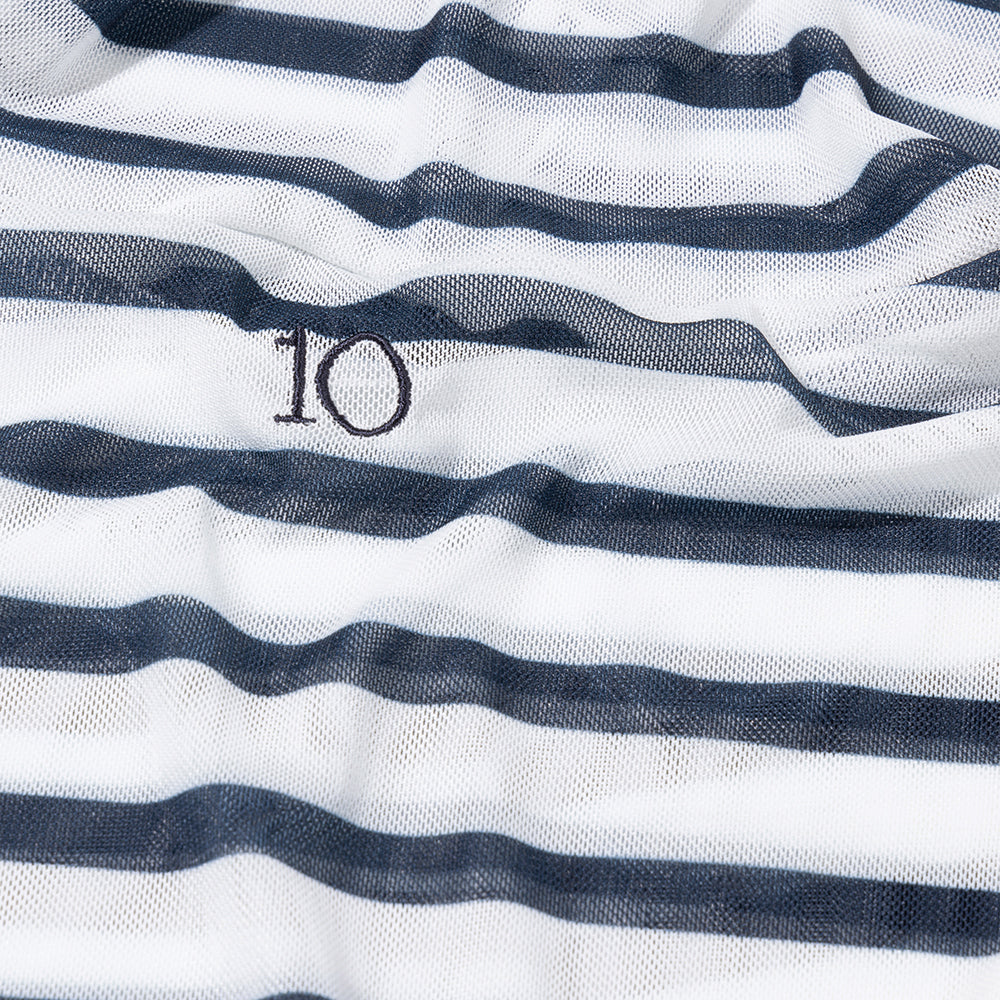 10 Days Mesh Longsleeve Stripes