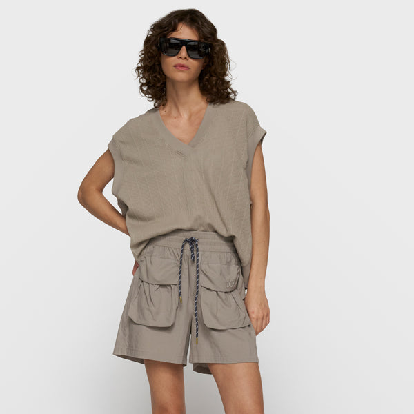 10 Days V-Neck Mesh Top
