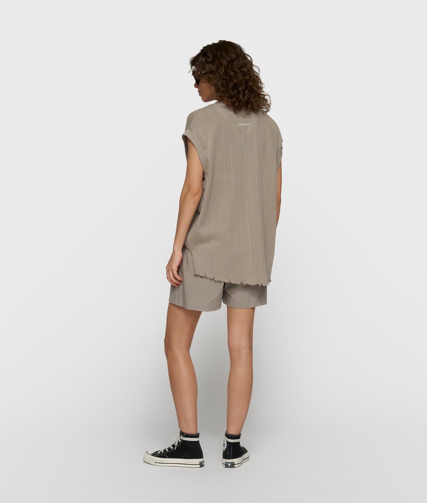 10 Days V-Neck Mesh Top