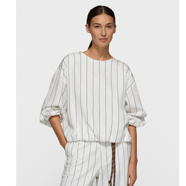 10 Days Balloon Blouse Pinstripe