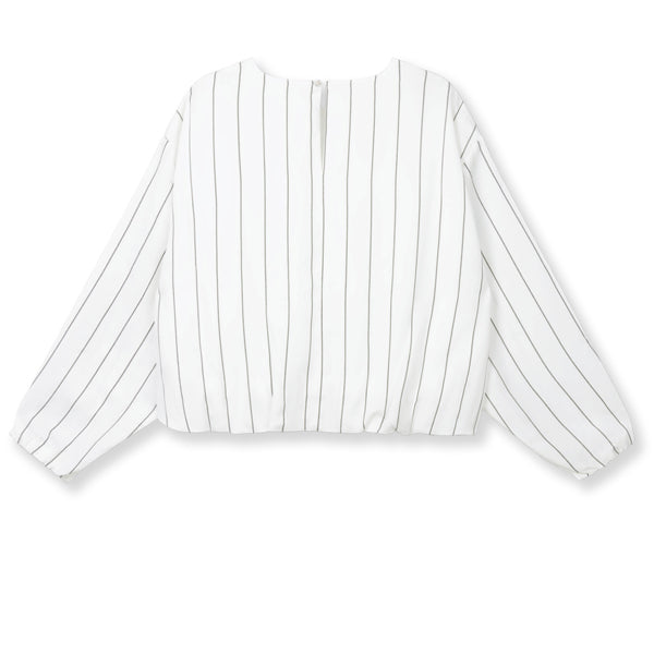 10 Days Balloon Blouse Pinstripe