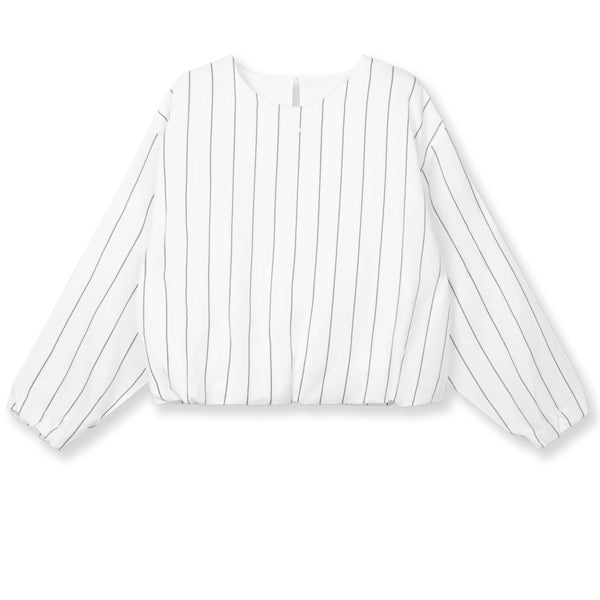 10 Days Balloon Blouse Pinstripe