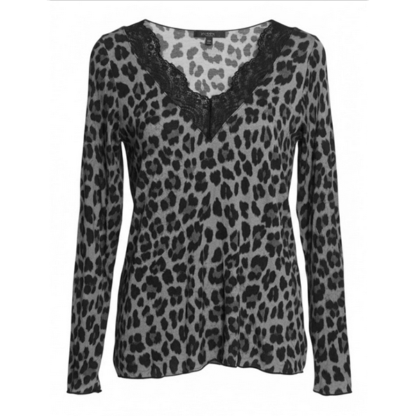 Longsleeve V-Neck Lace & Leo