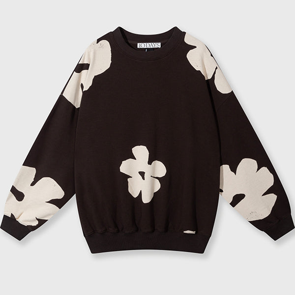 10 Days Oversized Sweater Flowers