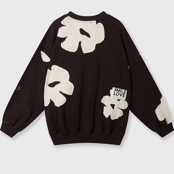 10 Days Oversized Sweater Flowers