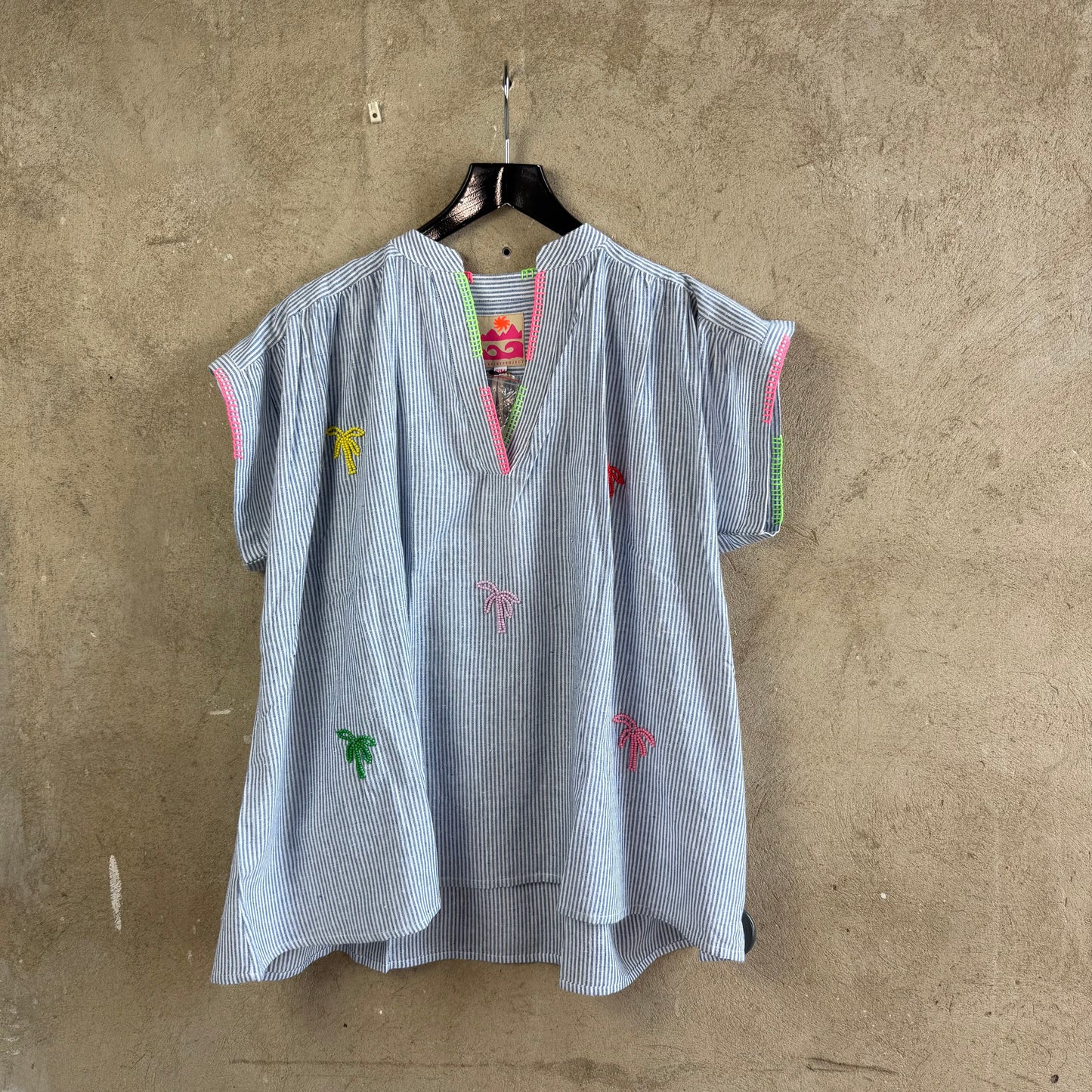 TSP Bluse Palmen-Perlen