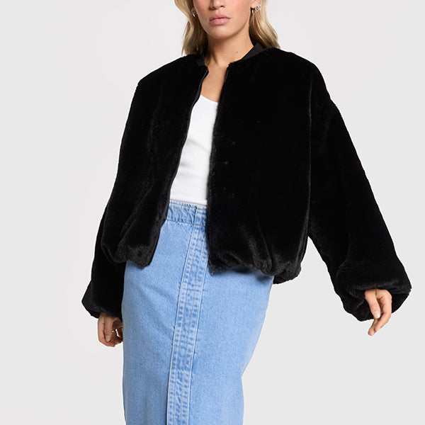 ALIX REVERSIBLE BOMBER COAT