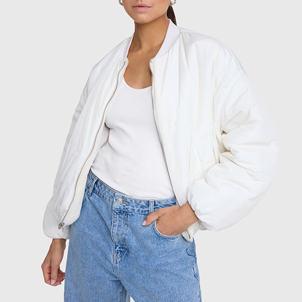 ALIX REVERSIBLE BOMBER COAT