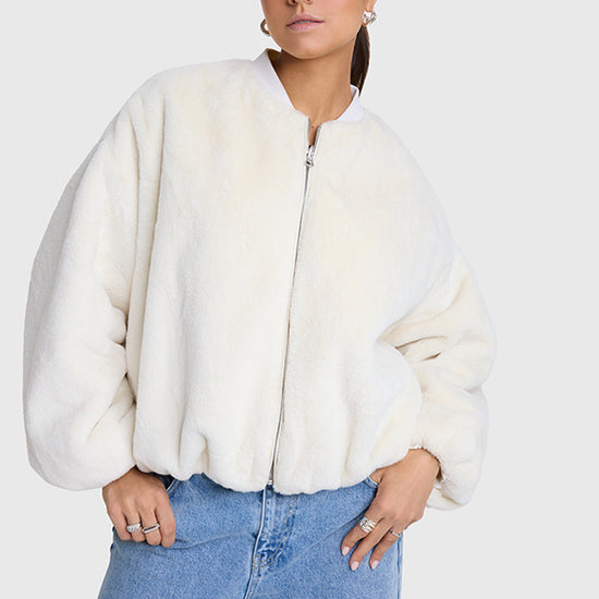 ALIX REVERSIBLE BOMBER COAT