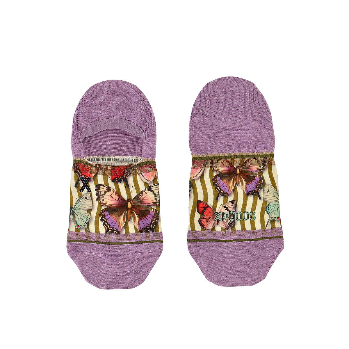 XPOOOS Women Footies Papillon