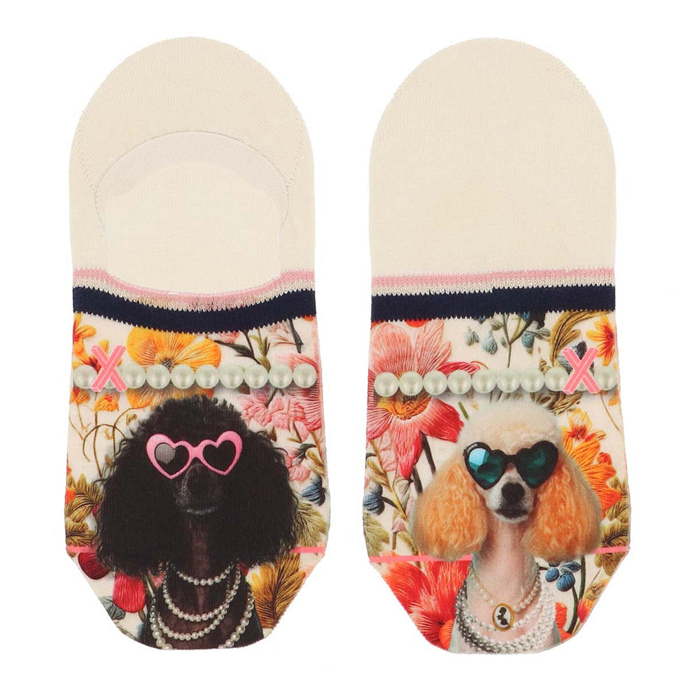 XPOOOS Women Footies Poodles