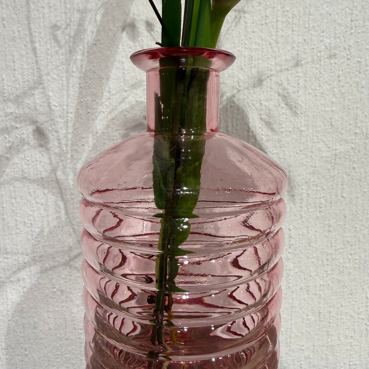 Glasflasche Rose