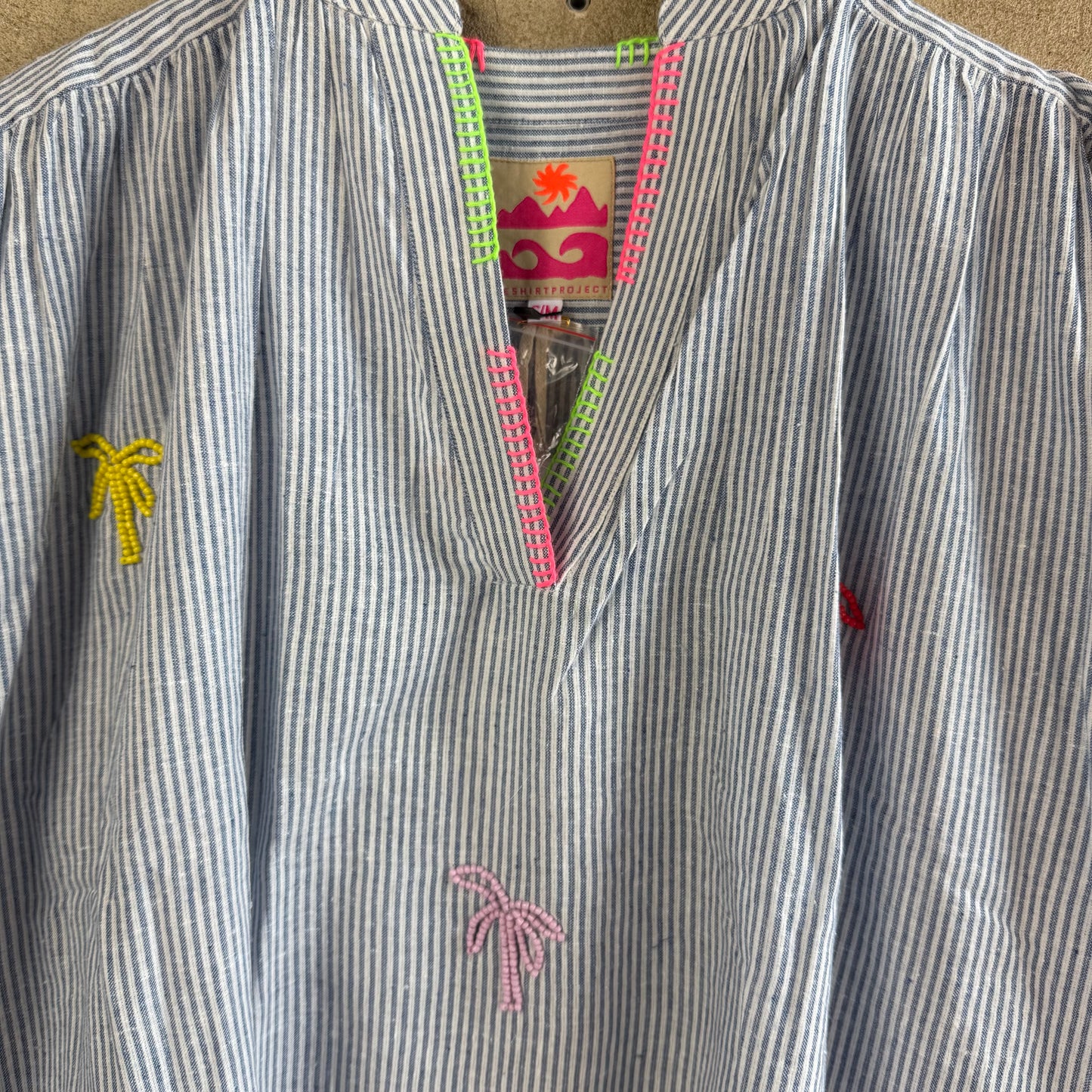 TSP Bluse Palmen-Perlen