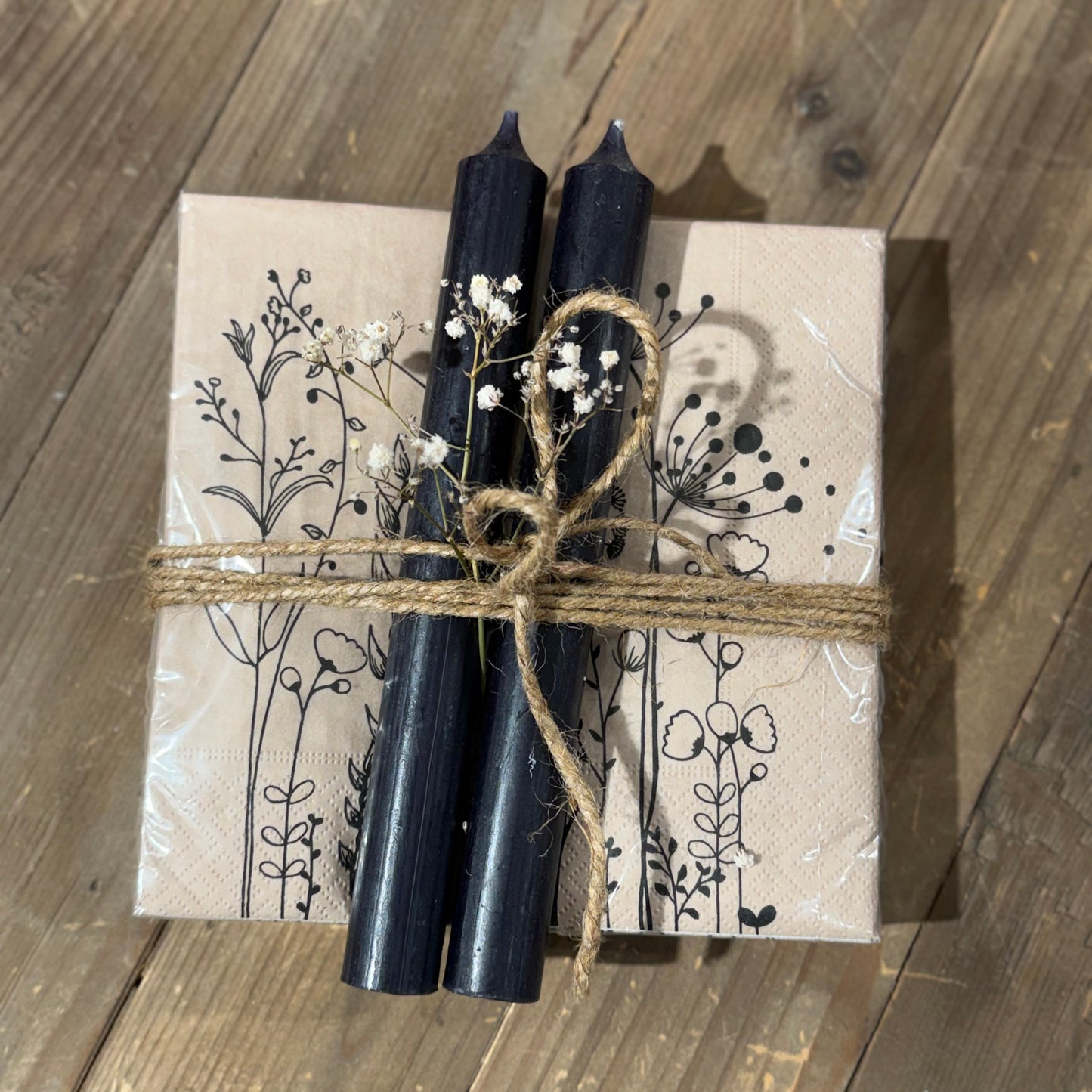 Stabkerze Schwarz