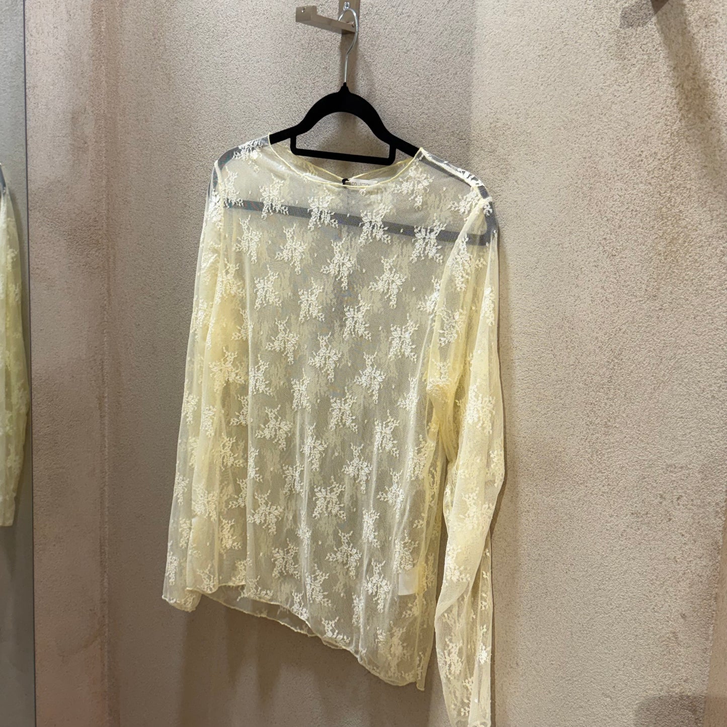 Lace Shirt Yellow