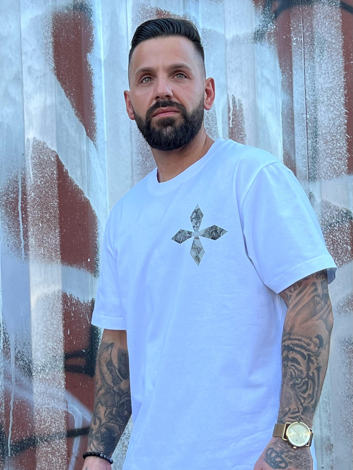 REEXIST T-Shirt "The Small B&W Tile"