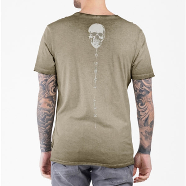 Key Largo MT WHEELS ROUND - T-shirt con stampa - mil green/verde Key Largo MT WHEELS ROUND - T-shirt con stampa - mil green/verde