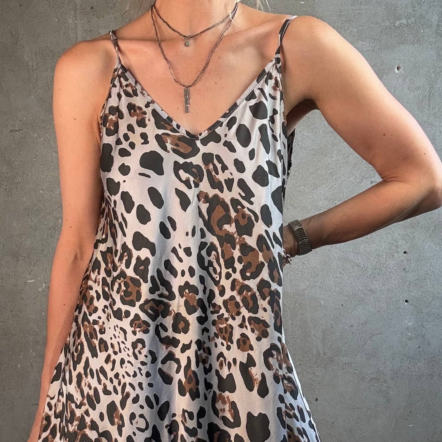 Satinträgerkleid  Leo