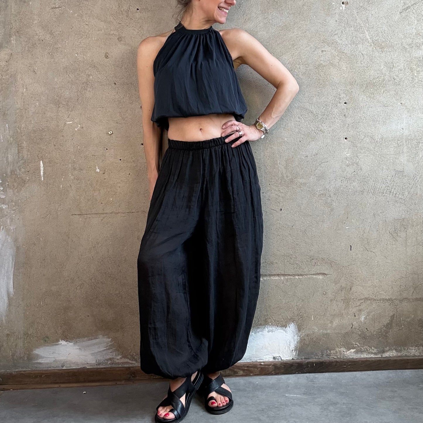 American Neck Top Anthra