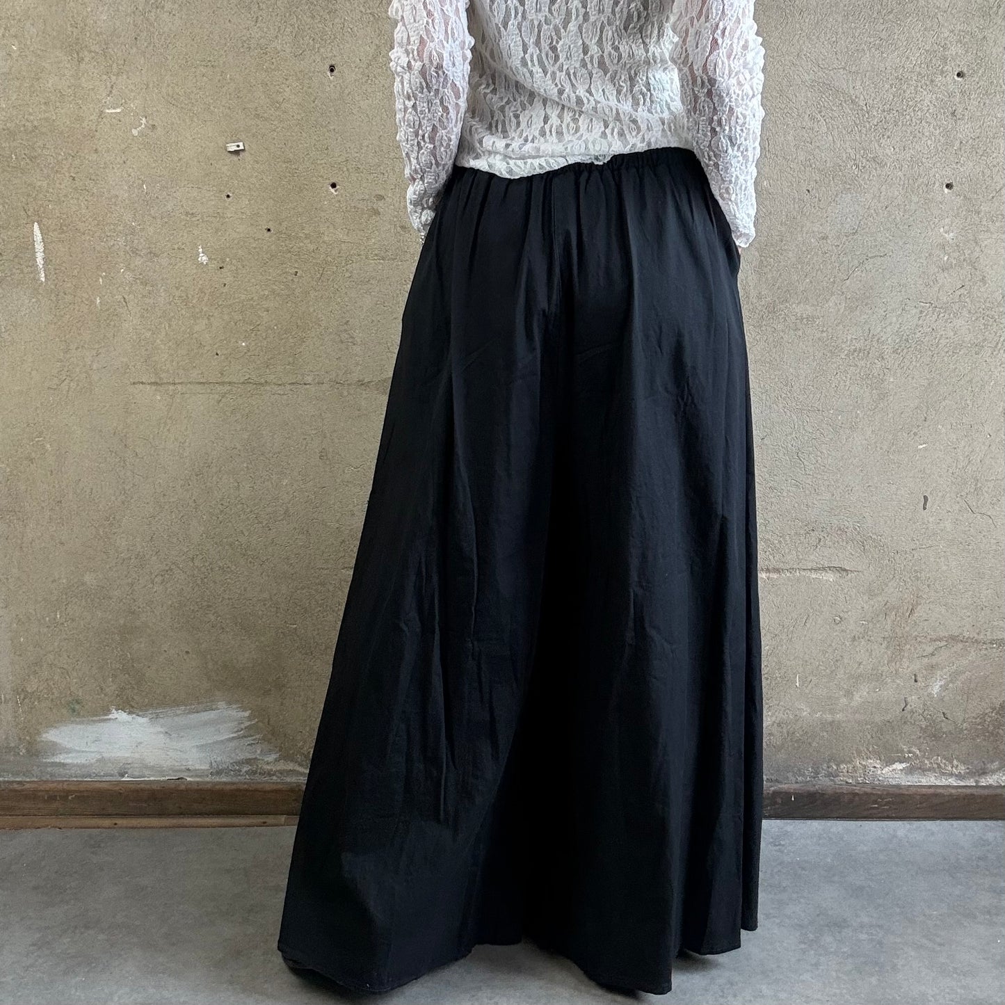 Wideleg Trouser Black