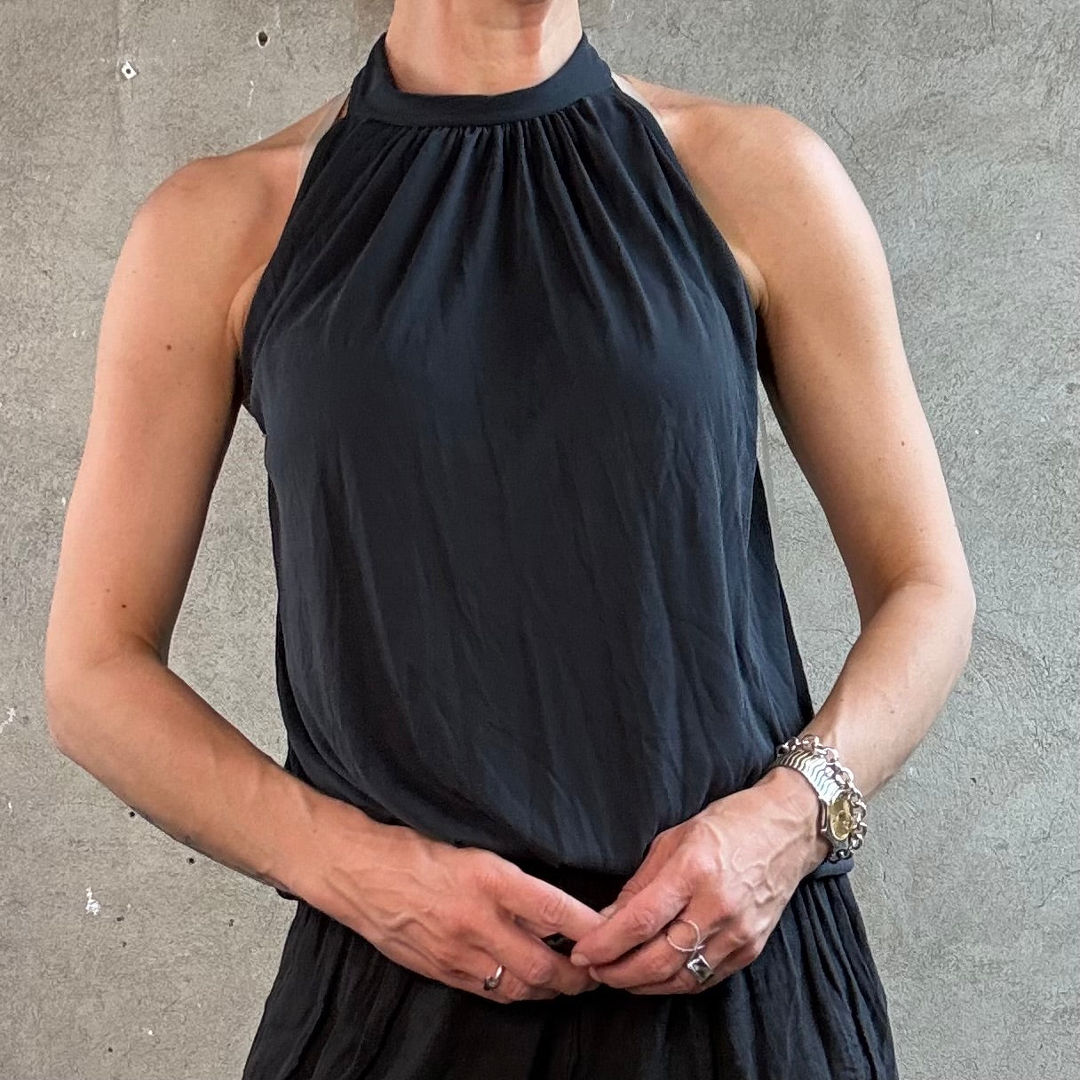 American Neck Top Anthra
