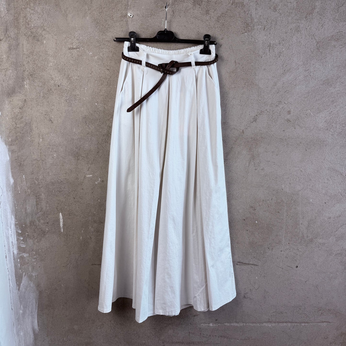 Wideleg Trouser Ecru