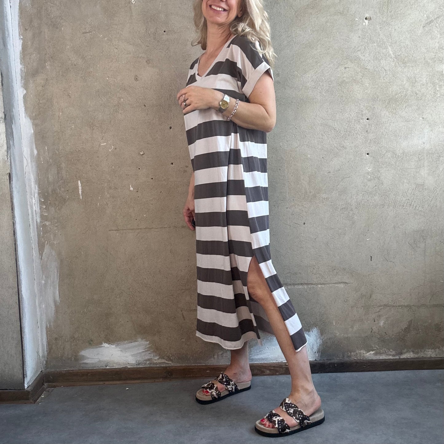 T-Shirt Kleid Stripe