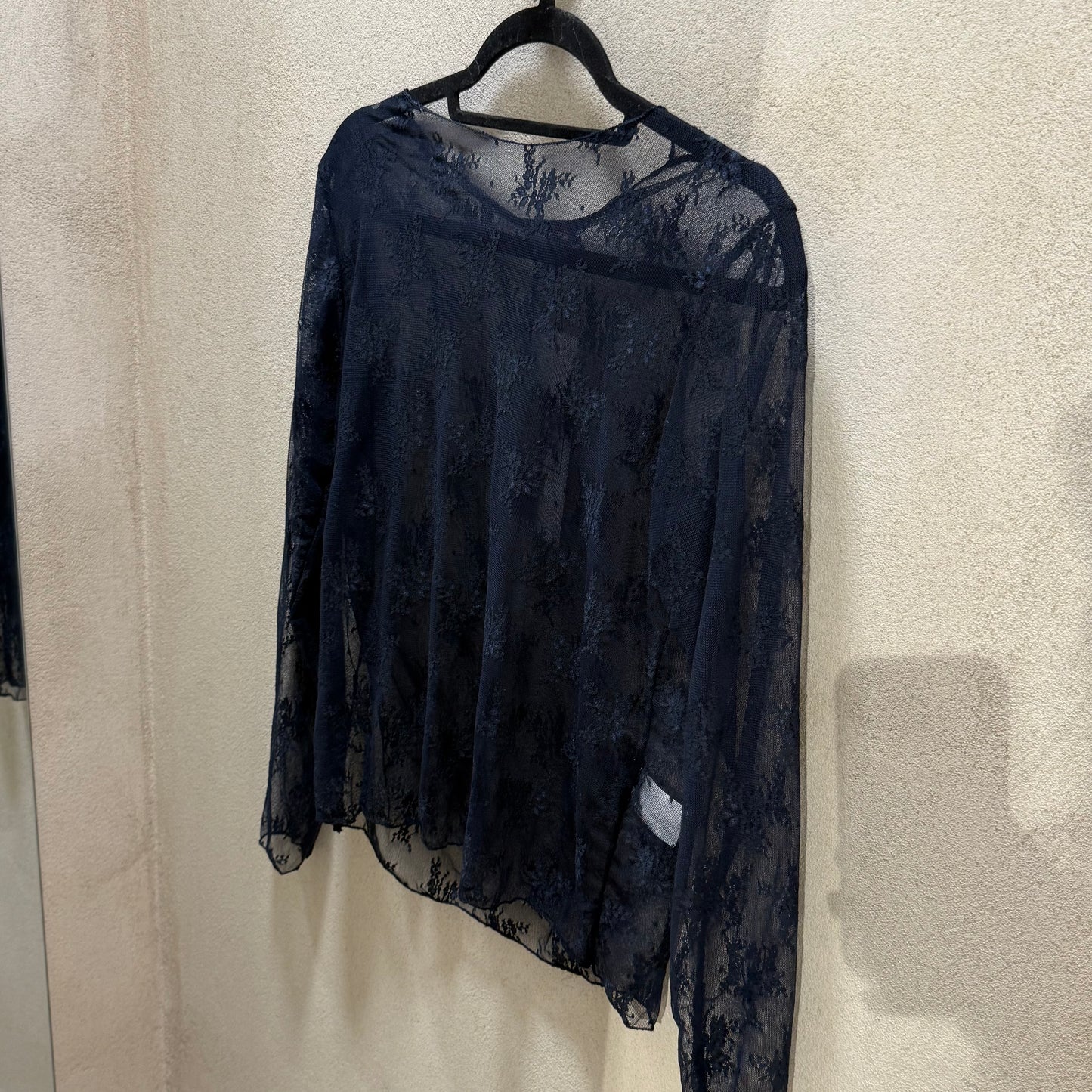 Lace Shirt Navy
