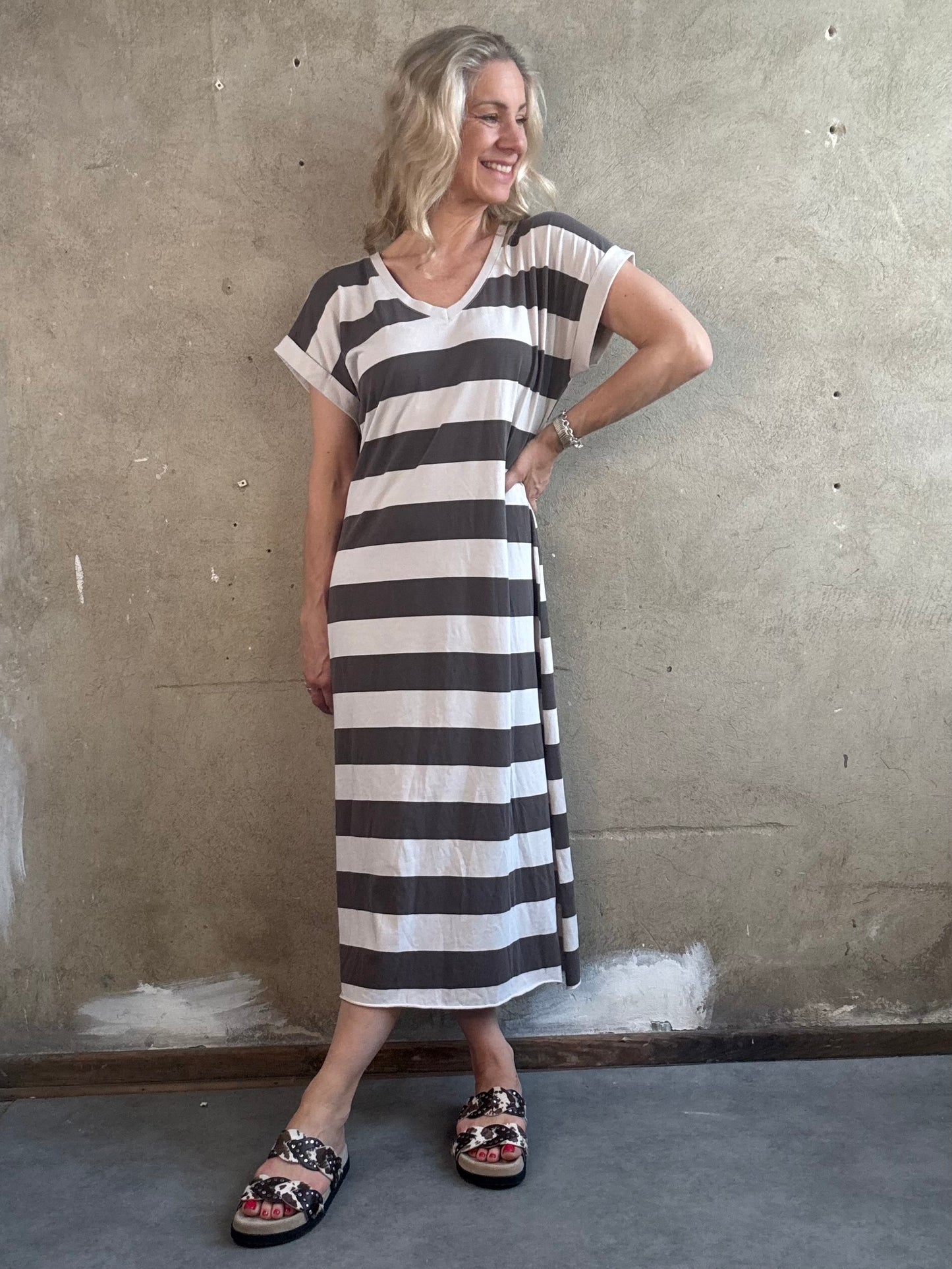 T-Shirt Kleid Stripe