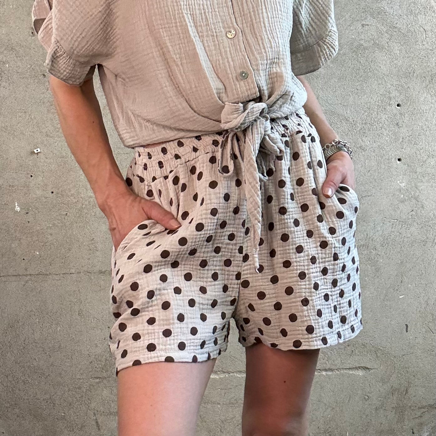 Mousseline Shorts Polkadots